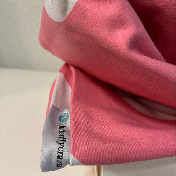 Butterfly Craze Bean Bag Lounger Chair Cover - Pink - Picture 8 of 8